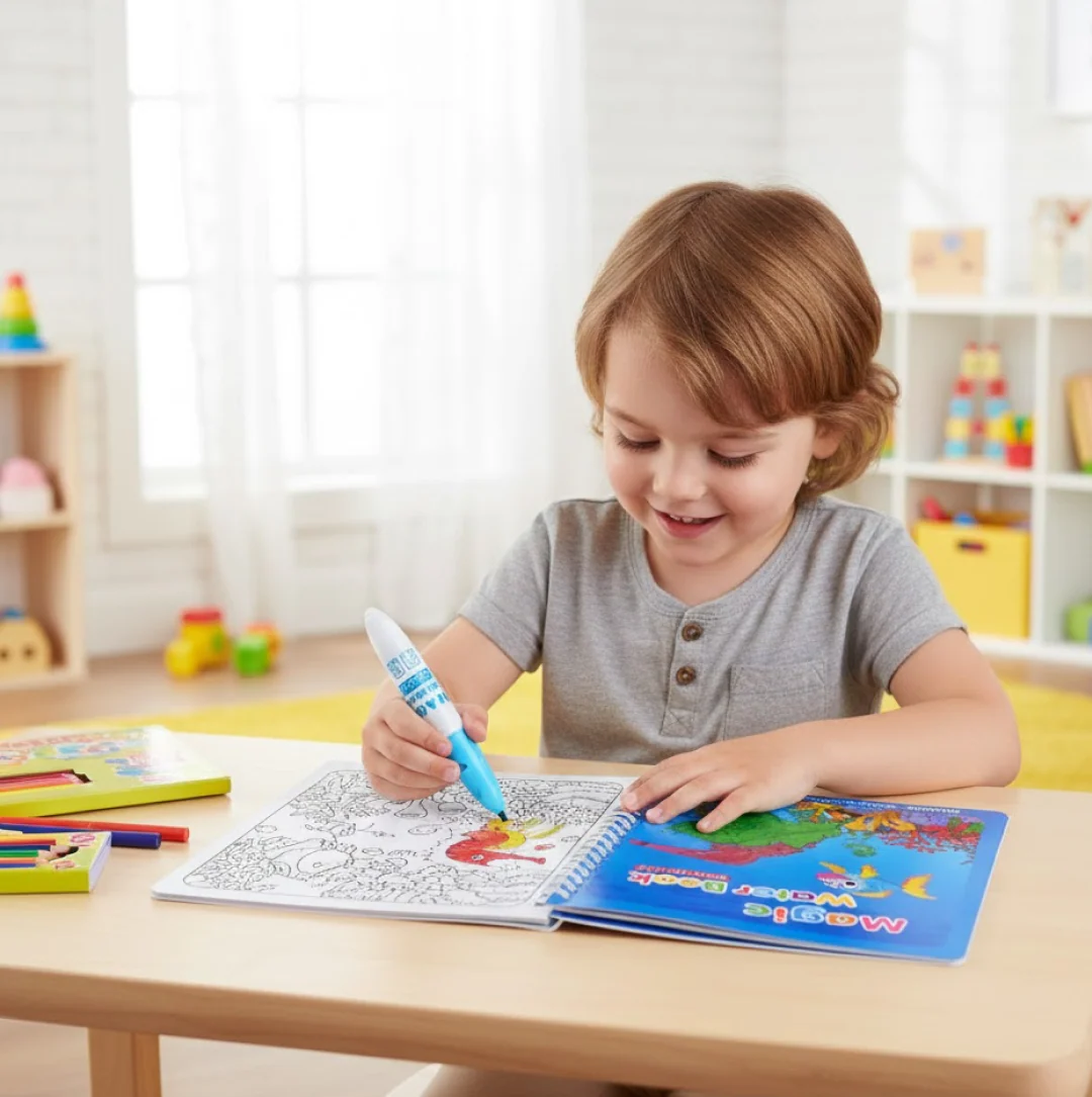 Magic Water Coloring Book – Reusable Mess-Free Fun for Kids | Inventive Play - Image 11