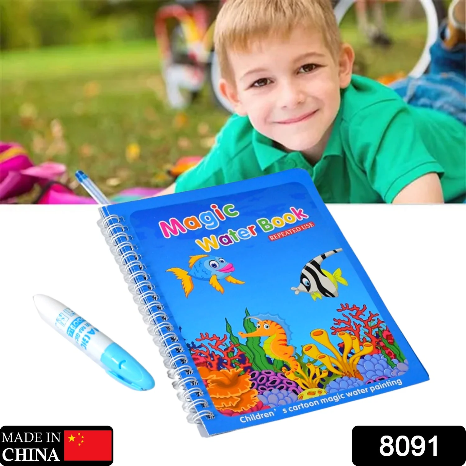 Magic Water Coloring Book – Reusable Mess-Free Fun for Kids | Inventive Play - Image 12