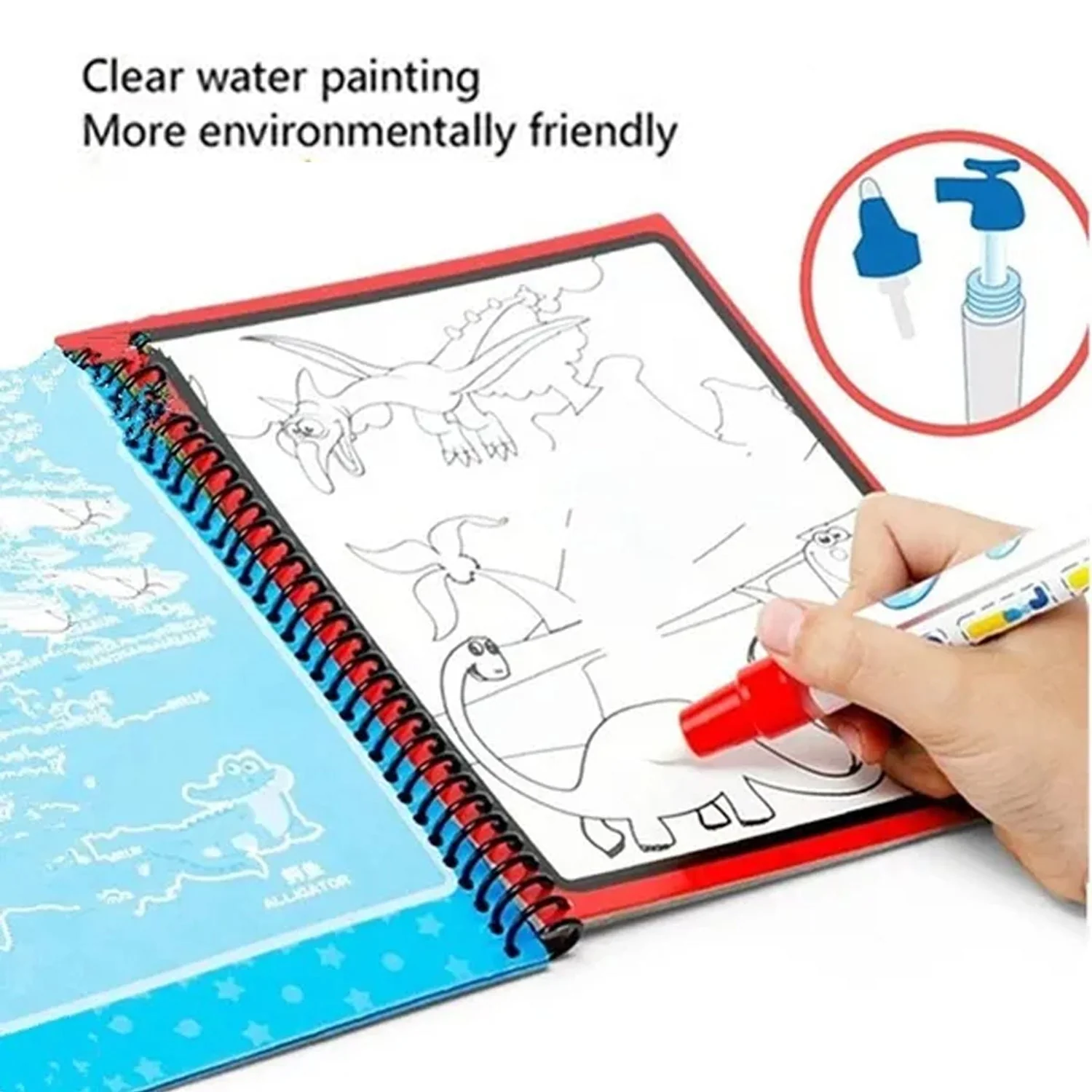 Magic Water Coloring Book – Reusable Mess-Free Fun for Kids | Inventive Play - Image 4