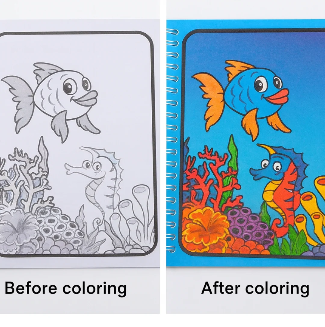 Magic Water Coloring Book – Reusable Mess-Free Fun for Kids | Inventive Play - Image 9