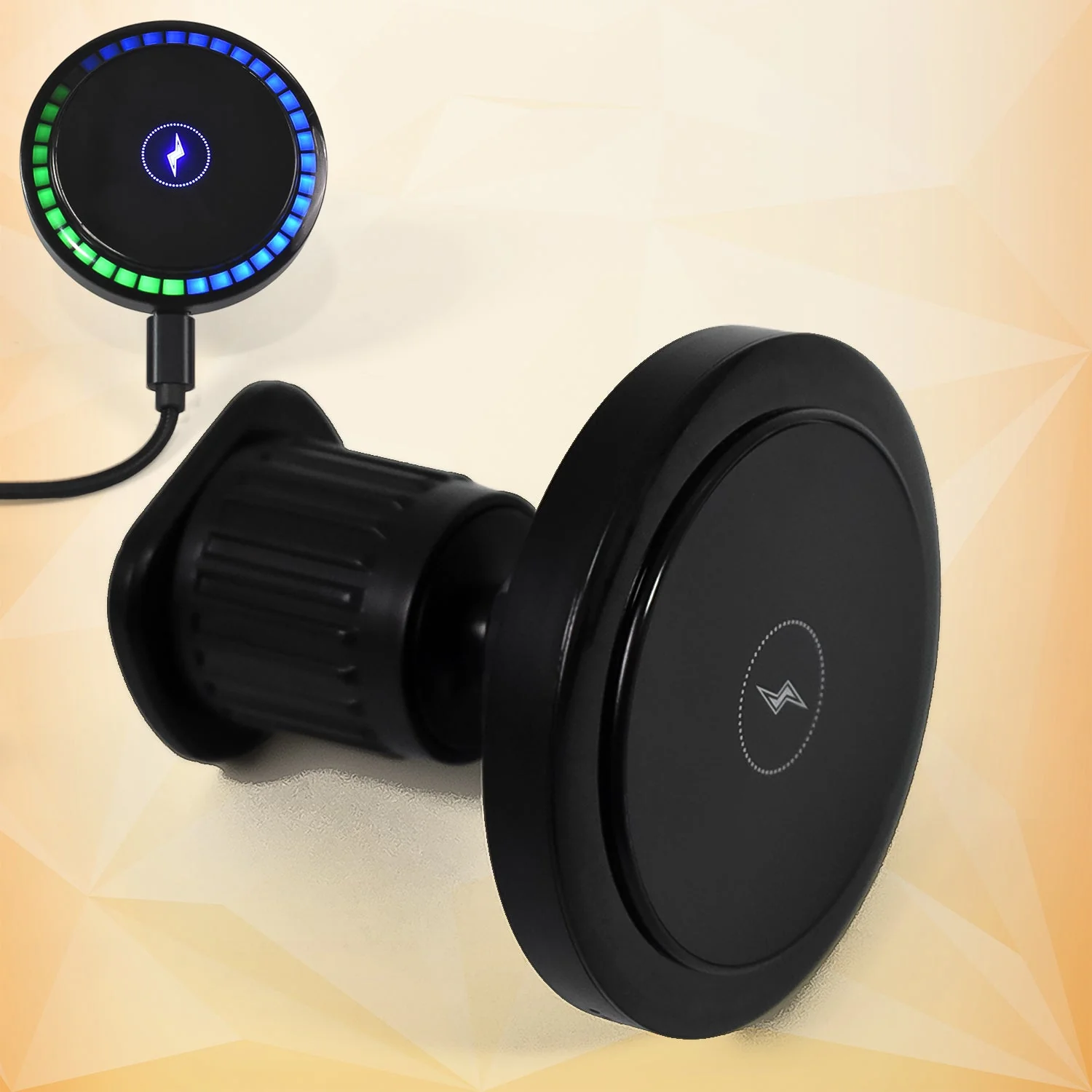 Magnetic Car Charger – Wireless Phone Mount with RGB Lights | Phonixio - Image 7