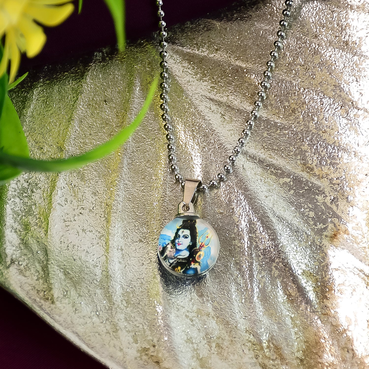 Mahadev and Evil Eye Pendant – Unisex Protection Necklace - Image 3
