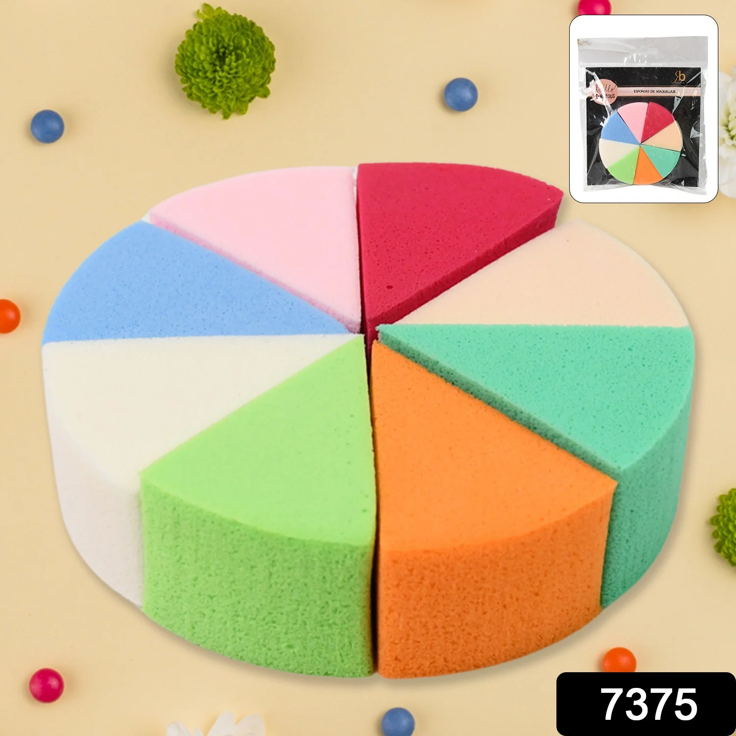 Triangle Makeup Sponge – 8 Pcs Set for Flawless Blending | BeautyBare - Image 2