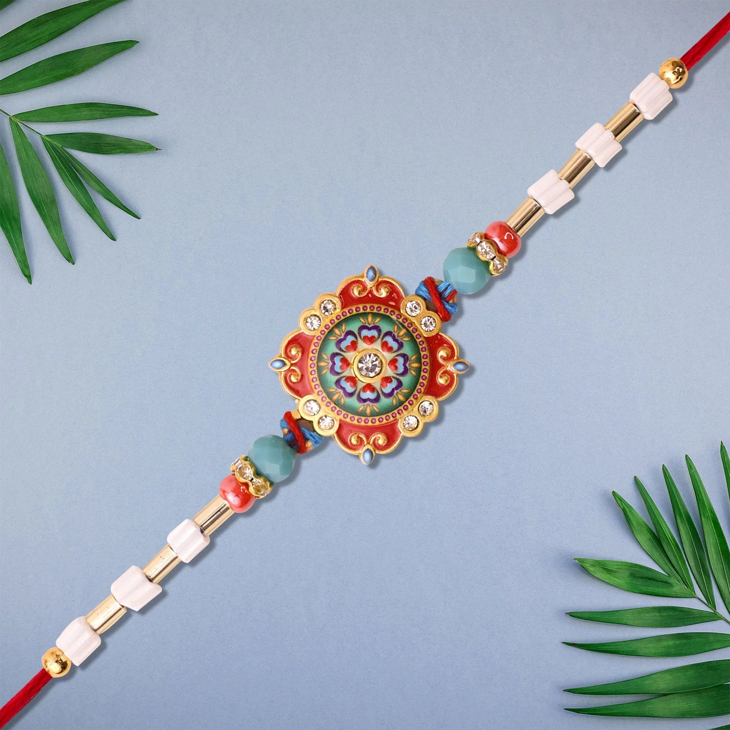 Mandala Floral Rakhi – Elegant Symbol of Sibling Love