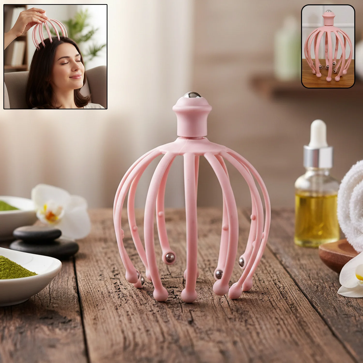 Scalp Massager – Rolling Ball Tips for Stress Relief & Relaxation - Image 2