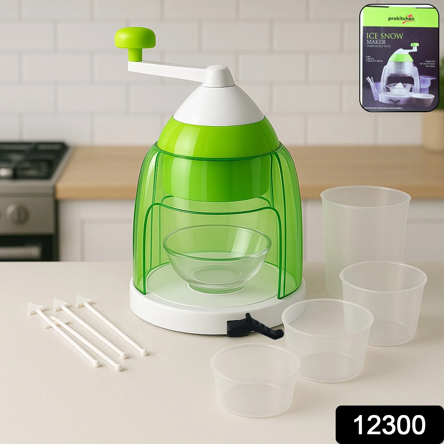 Manual Ice Crusher – Portable Snow Cone Maker with Hand Crank - Image 2