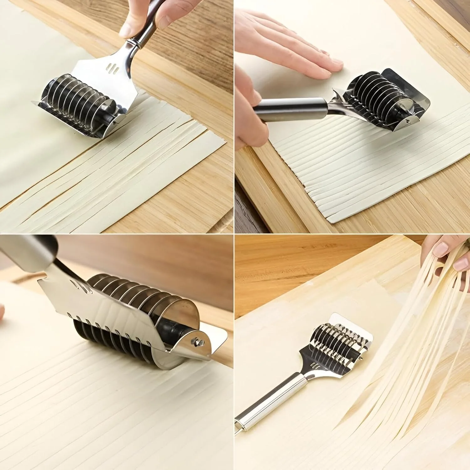 Manual Multi-Blade Dough Cutter – Perfect Pasta Strips Easily - Image 8