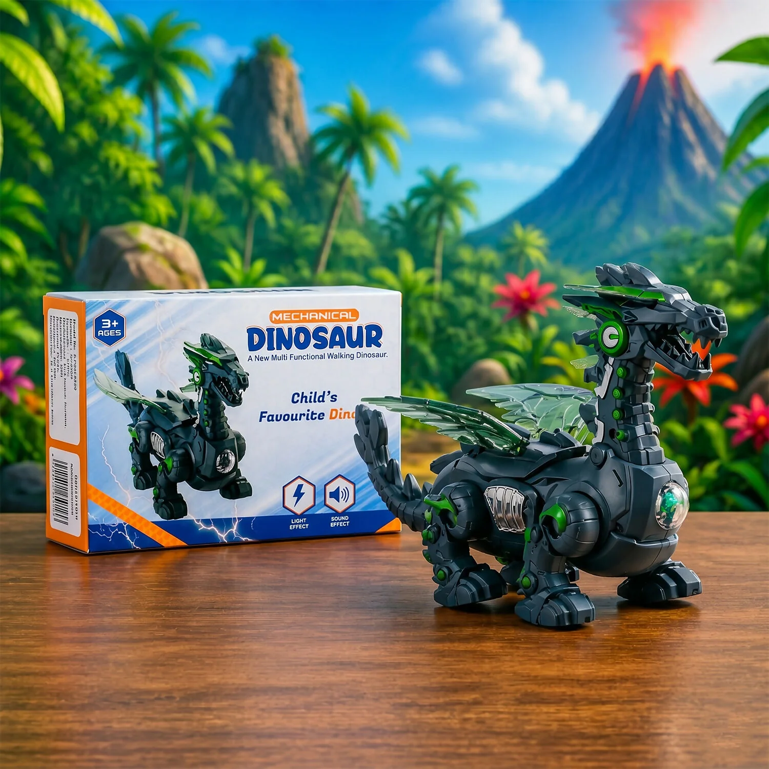 Walking Dinosaur Toy – Realistic Movements & Light Effects for Kids - Image 2