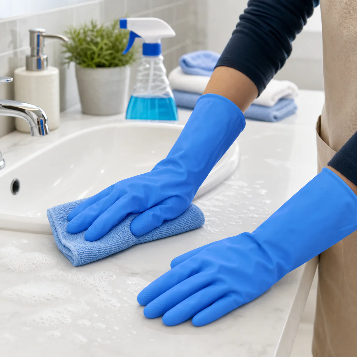 Rubber Cleaning Gloves – Reusable and Waterproof for Household Tasks - Image 7