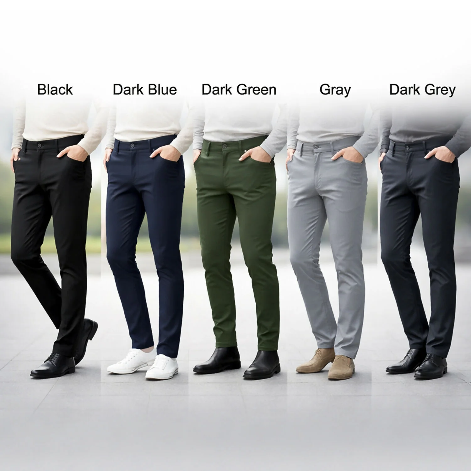 Men’s Premium Slim Fit Stretchable Formal & Casual Pants – Ultimate Comfort & Style - Image 6