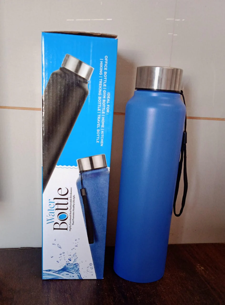 Men Stainless Steel Leak Proof Water Bottle 1000 ML Gym Office Sports (1 Pc) - Image 7