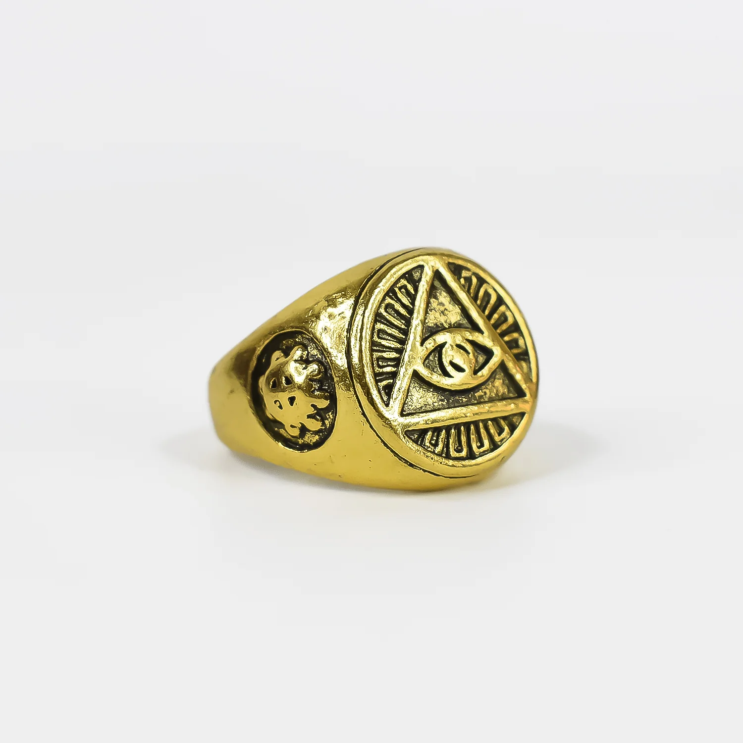 Masonic Eye Ring – Durable Stainless Steel Punk Style for Men - Image 5