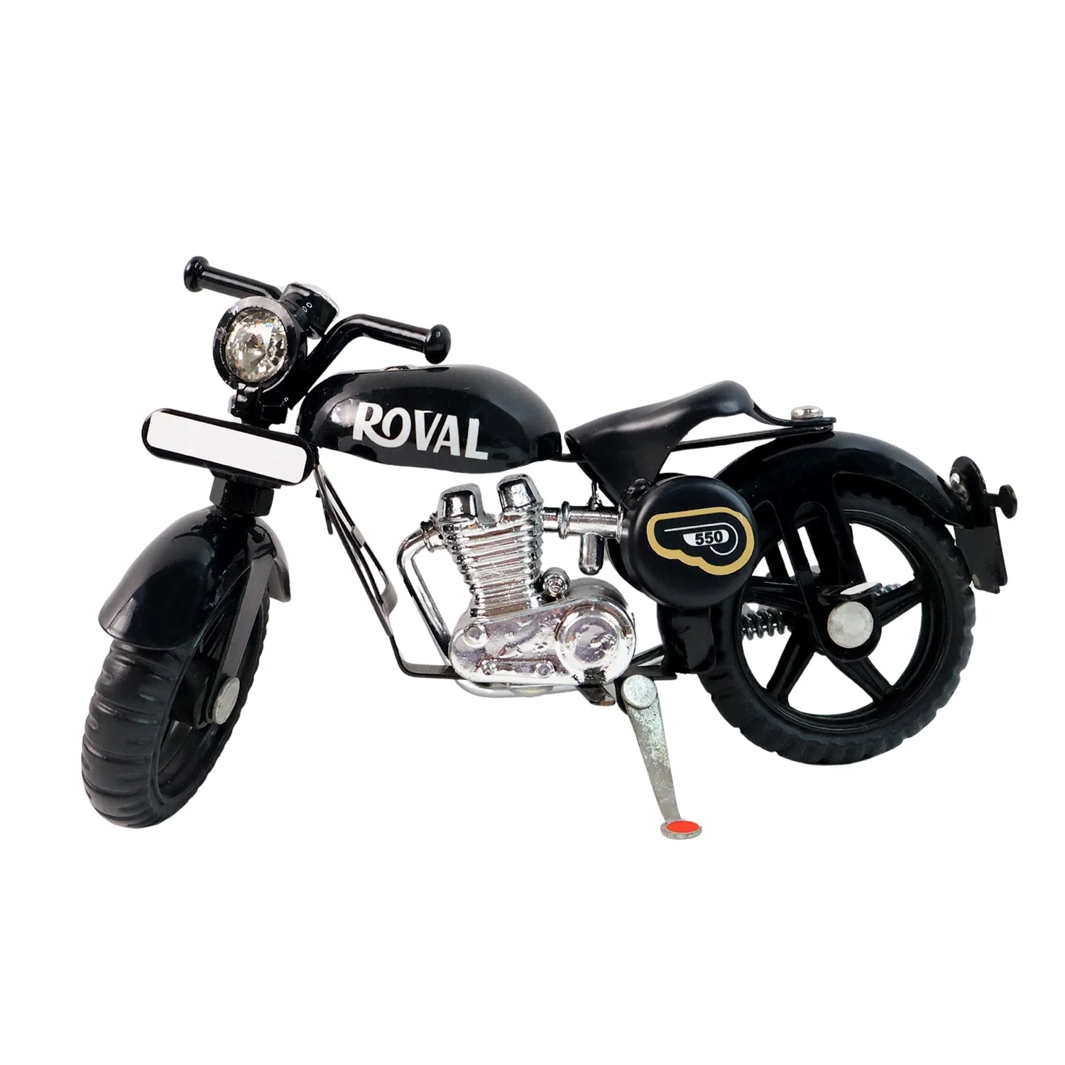Metal Bullet Bike Toy with Side Stand – Realistic Miniature Model - Image 5