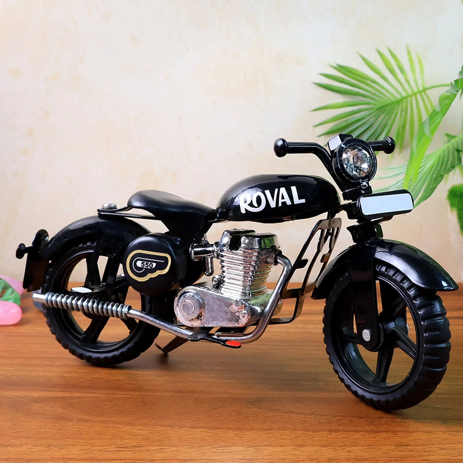 Metal Bullet Bike Toy with Side Stand – Realistic Miniature Model - Image 7