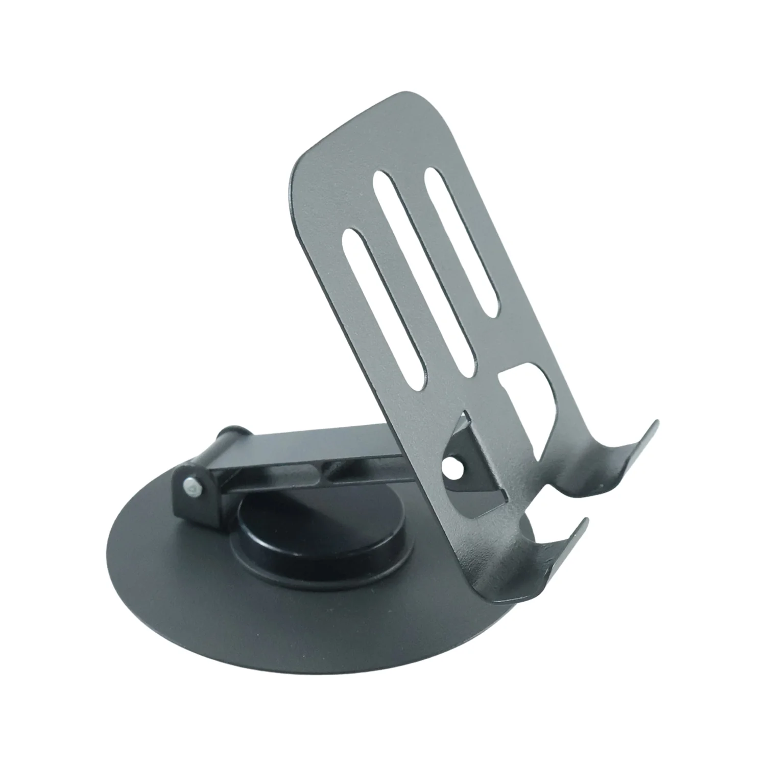 Metal Foldable Mobile Stand 360 Degree Rotating Adjustable Holder (1 Pc) - Image 5
