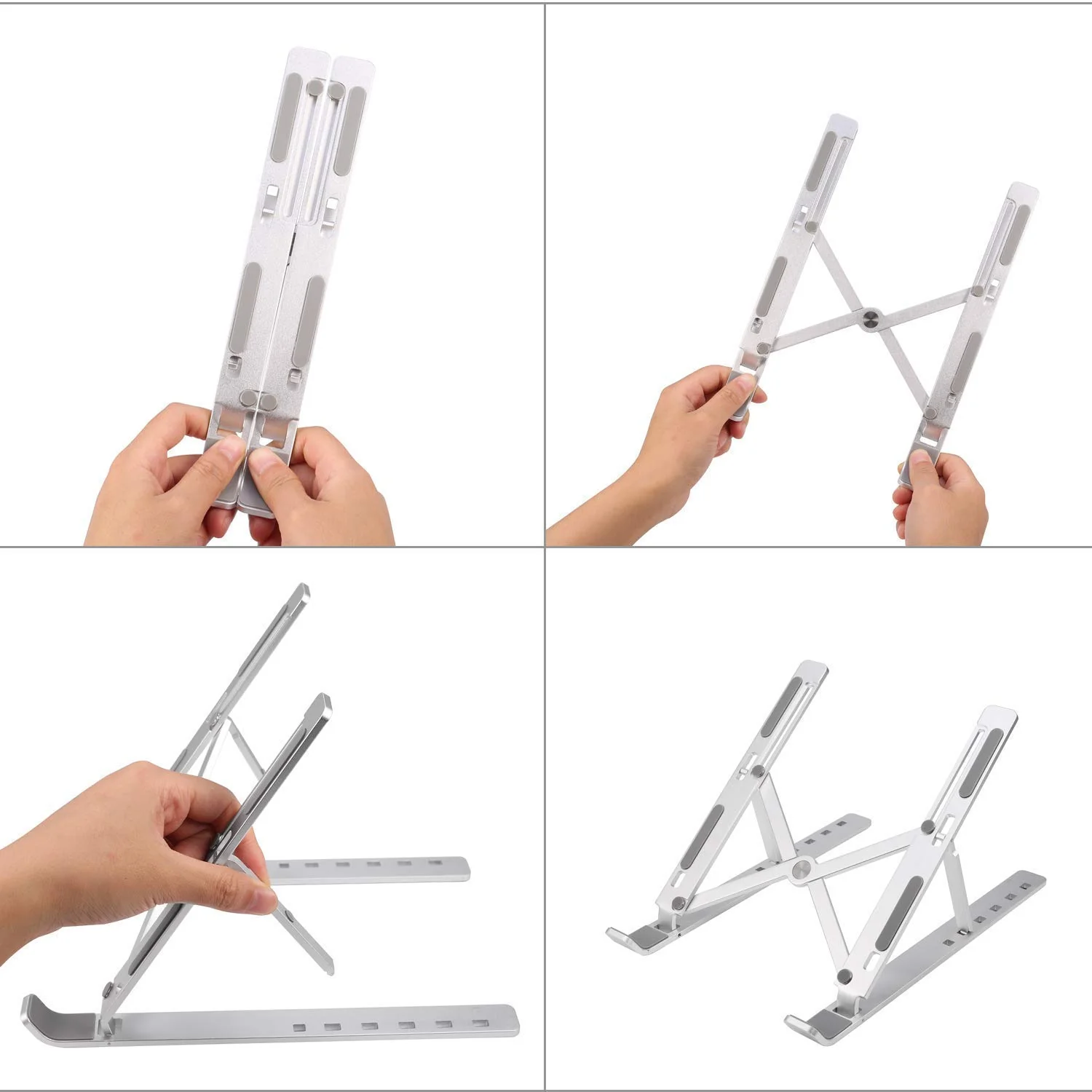Portable Laptop Stand – 6-Angle Metal Riser for Desk | Wiregenix - Image 7