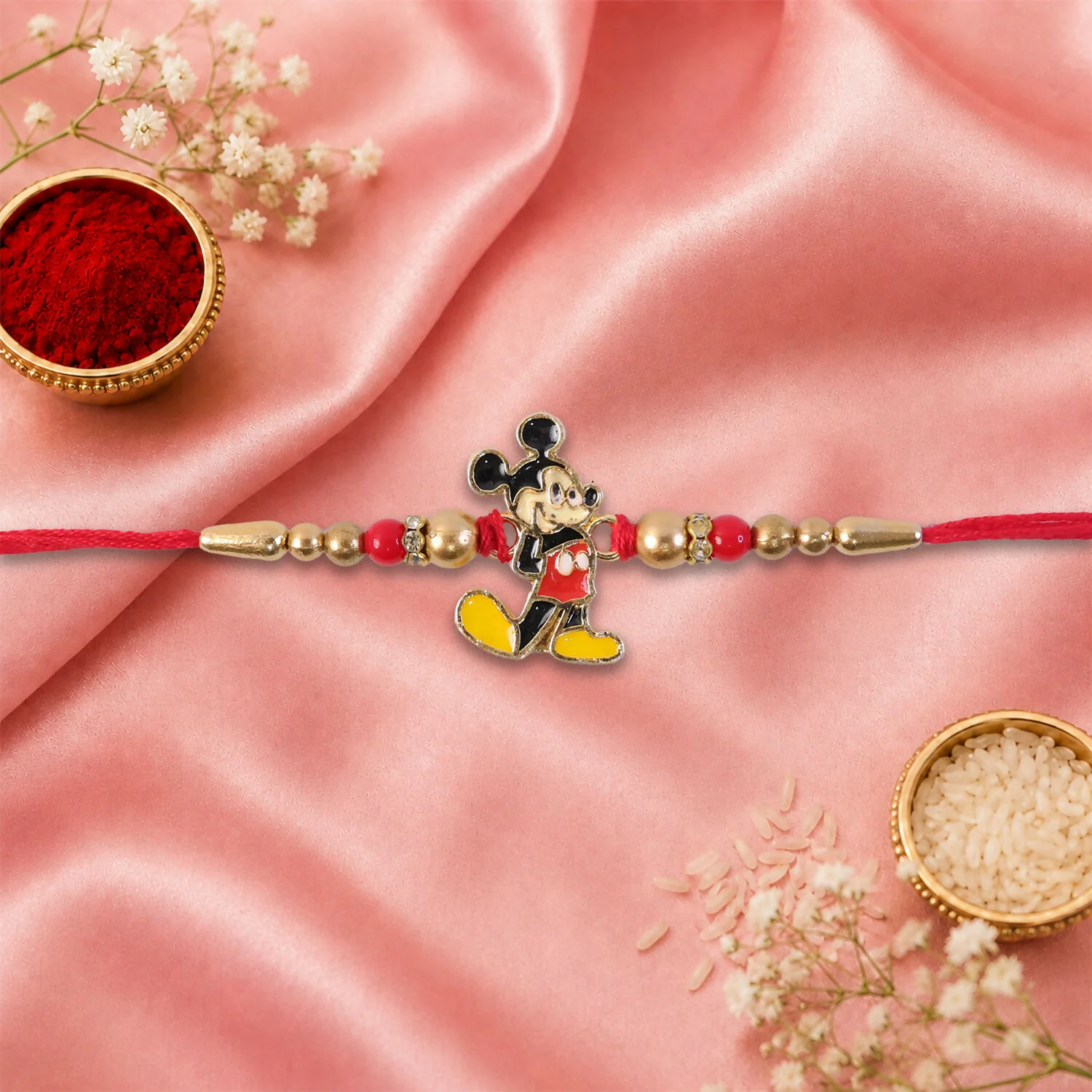 Kids Rakhi – Cute Mickey Mouse Design for Brothers - Image 4