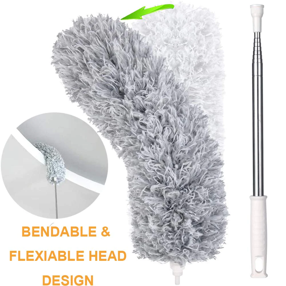 Microfiber Duster – 100-Inch Extendable Handle | Velvet Wipe - Image 11