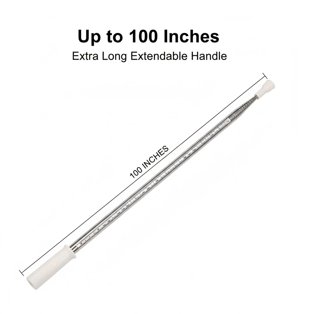 Microfiber Duster – 100-Inch Extendable Handle | Velvet Wipe - Image 6