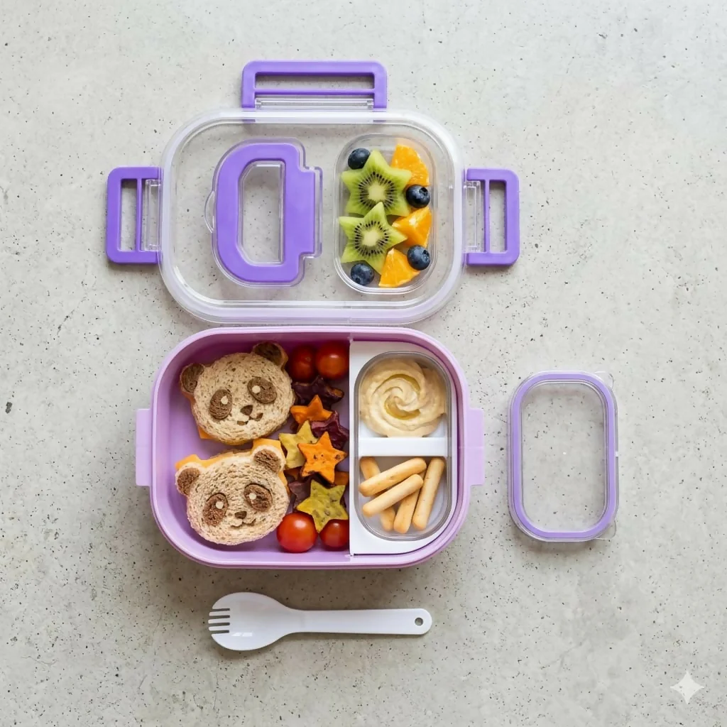 Leakproof Lunch Box – Multi-Compartment & Reusable Utensils for Daily Use - Image 3