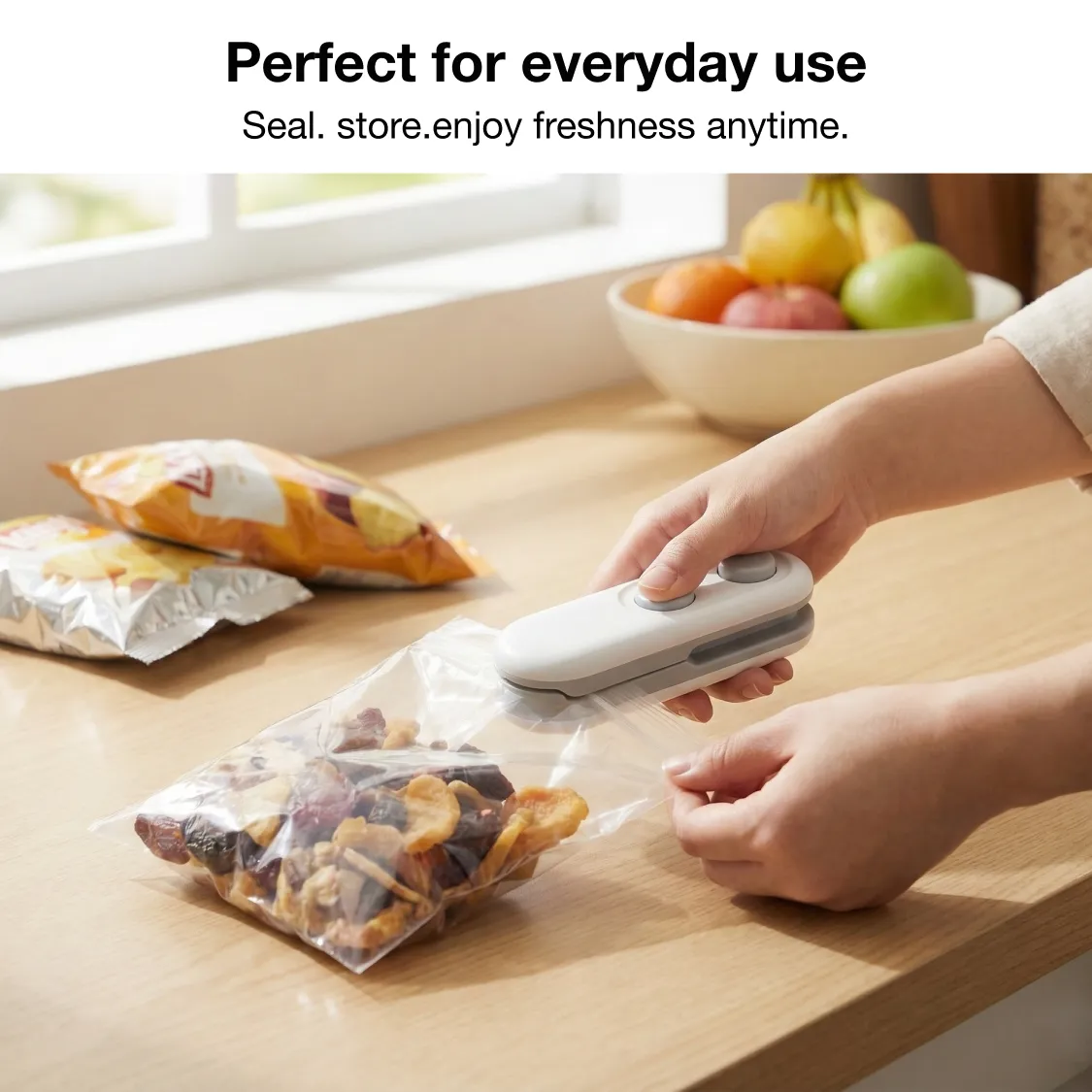 Mini Bag Sealer – 2 in 1 Portable Heat Seal & Cutter | ChefAura - Image 8