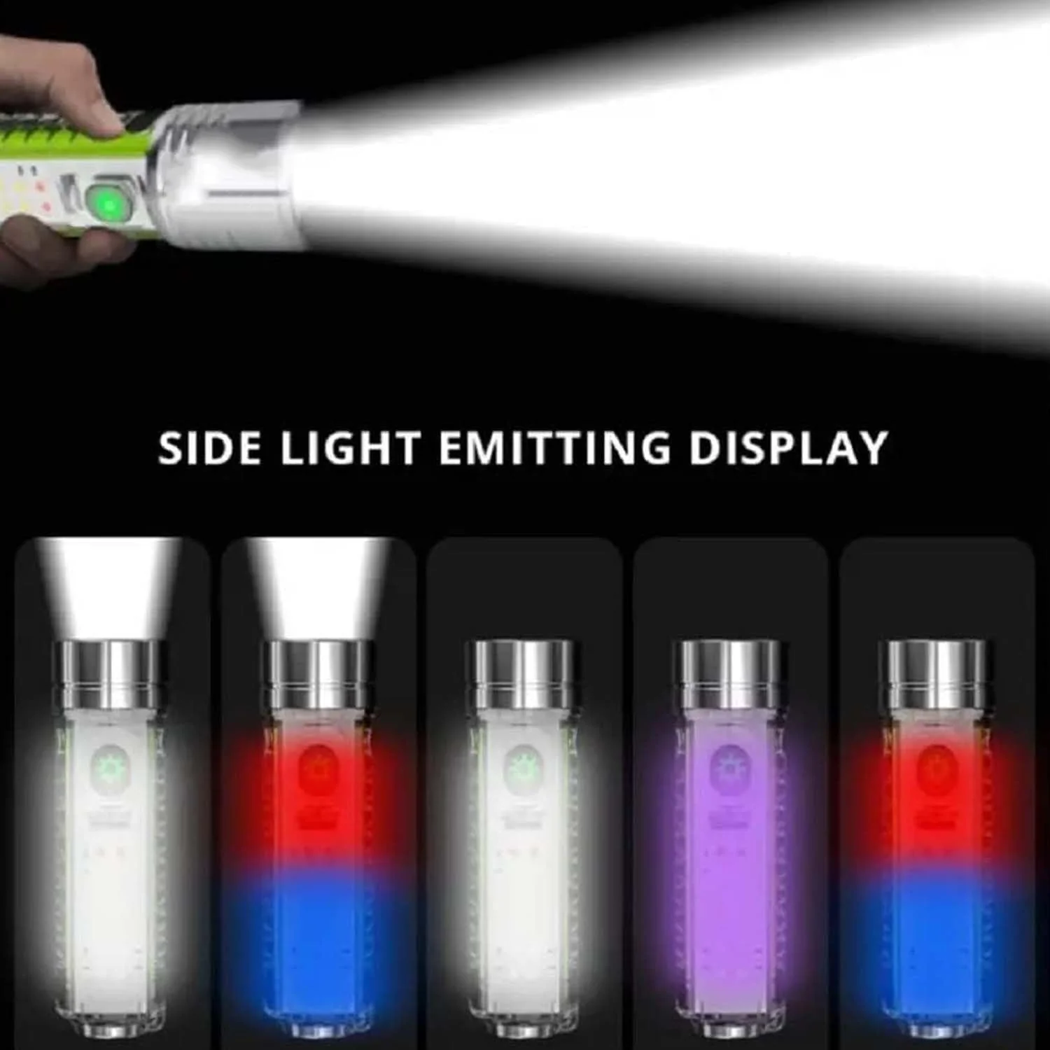 Rechargeable Flashlight – USB Mini LED Torch with Zoom | Poravar - Image 7