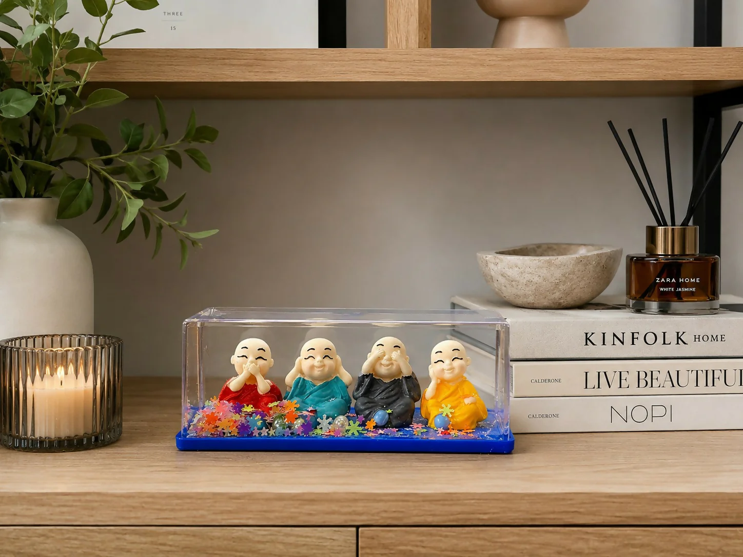 Mini Monk Paper Weight – Cute Desk Showpiece for Home & Office - Image 2