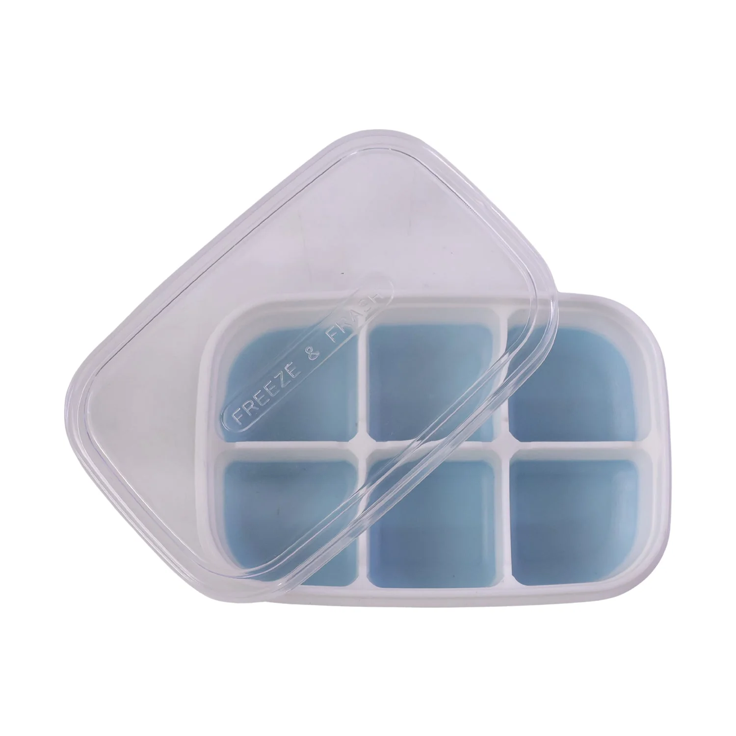 Mini Plastic 6 Cavity Fridge Storage Tray Ice Cube Tray Freezer Mold (1 Pc) - Image 5