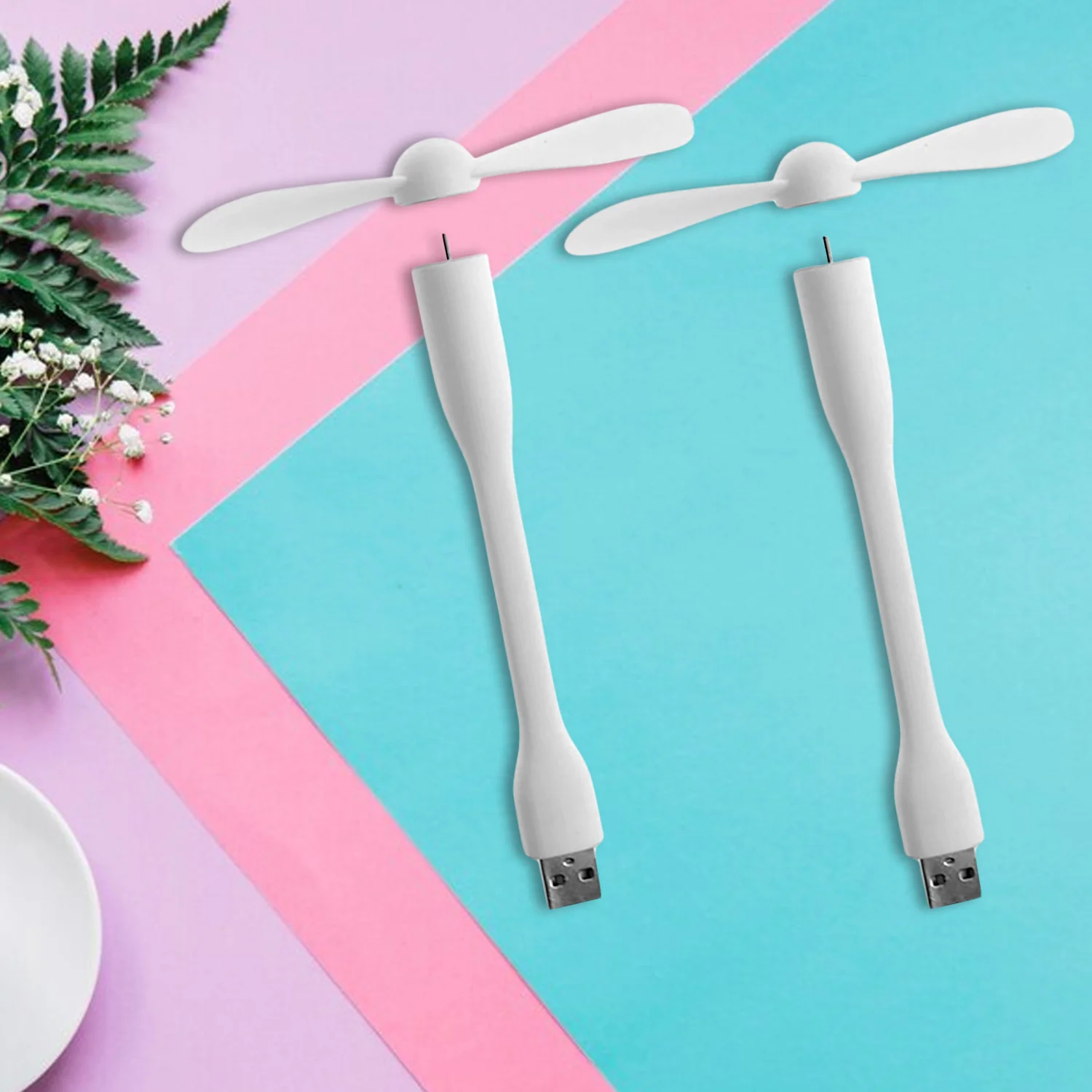 Portable USB Fan, Light & 3-Port Hub Combo for Laptops | Deskrova - Image 8