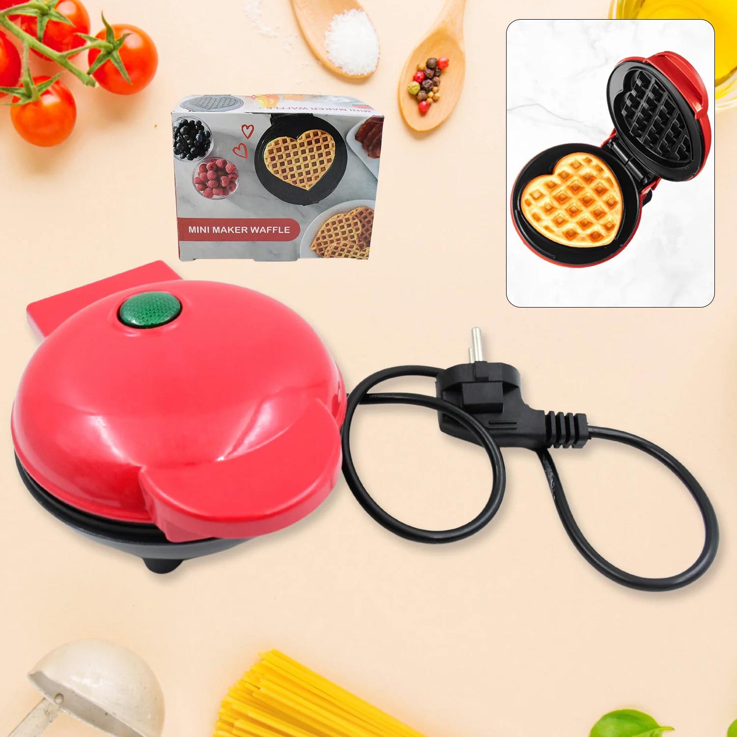 Mini Waffle Maker – Compact Non-Stick Quick Breakfast Iron - Image 5