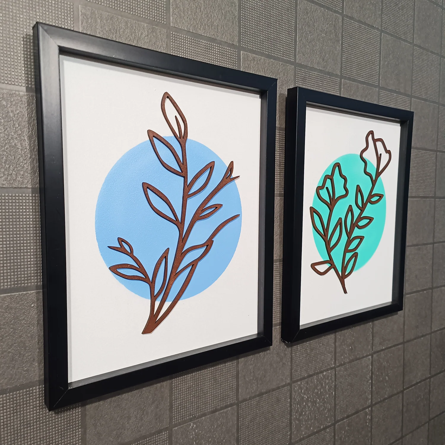 Minimalist Botanical Wall Frames – Modern Leaf Outlines for Home Decor - Image 5