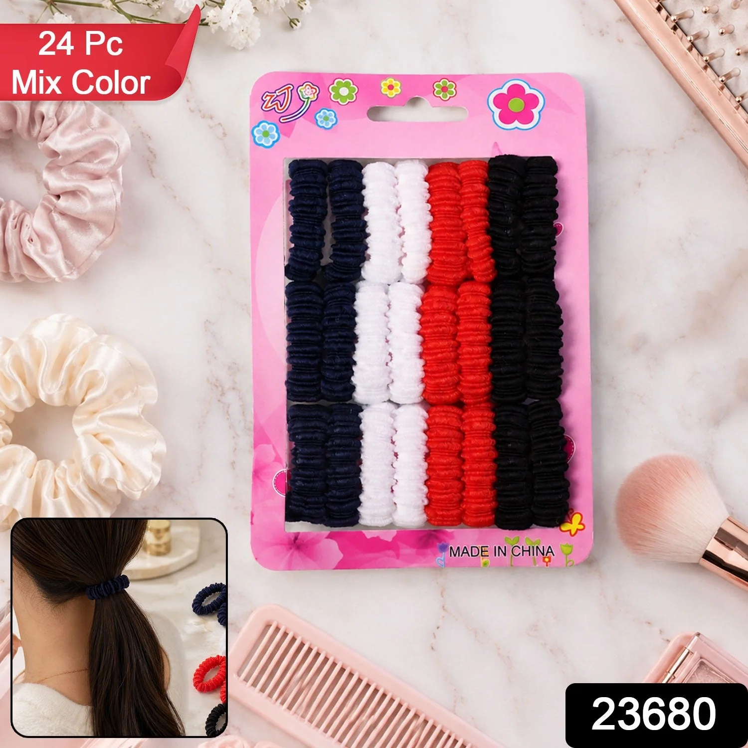 Elastic Hairband Set – Gentle Grip & Vibrant Colors for All-Day Hold - Image 2