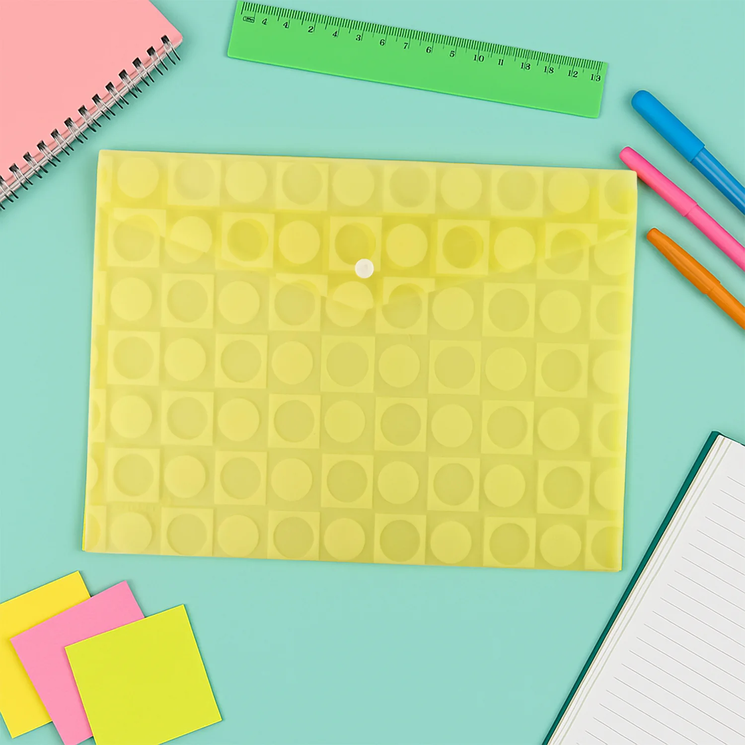 Mix Design A4 Plastic Document Folder – Stylish & Durable - Image 2