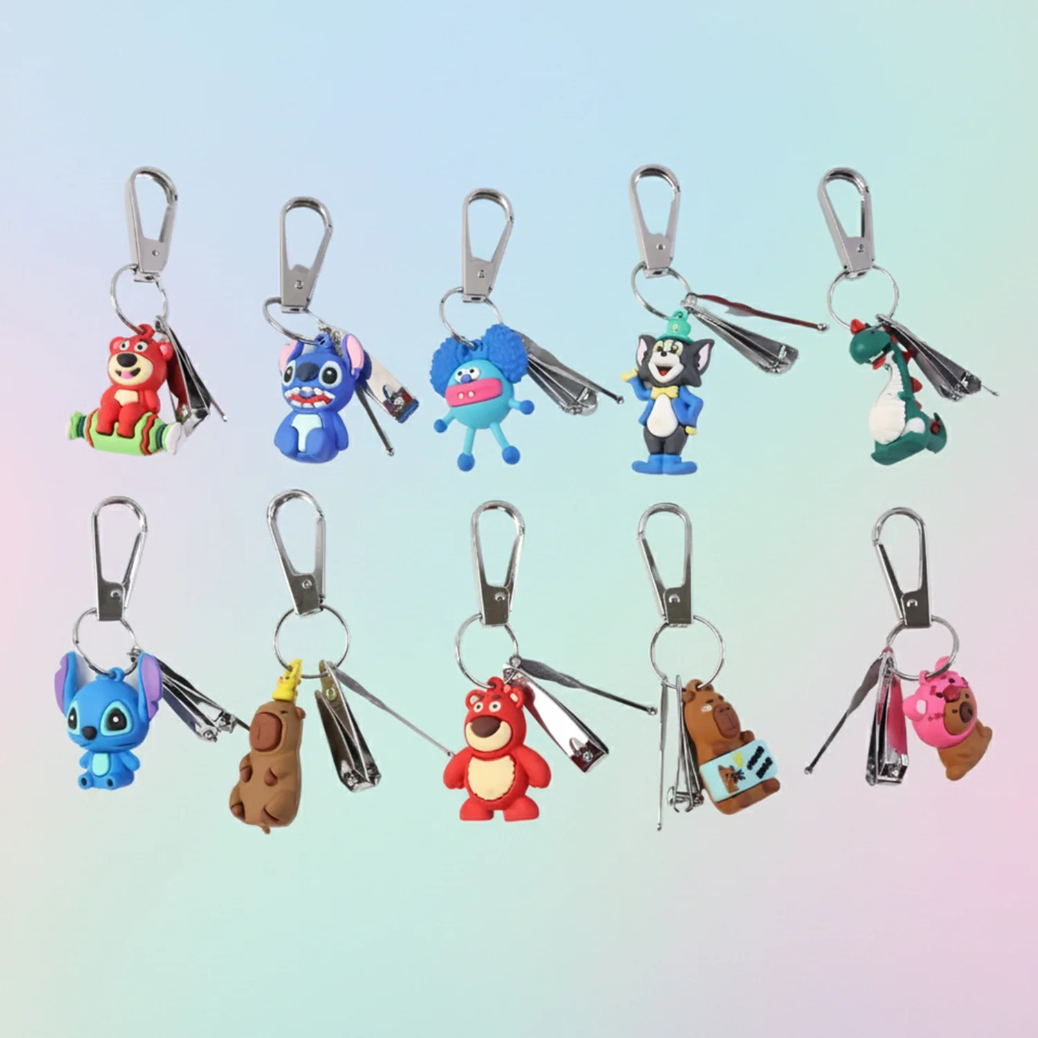 Cartoon Nail Cutter Keychain – Compact Mini Nail Clipper - Image 6