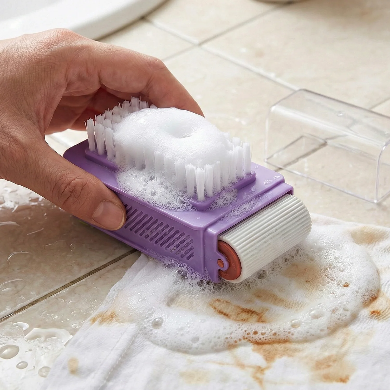 Multi-Functional Cleaning Brush – Ergonomic Roller & Tough Bristles - Image 7