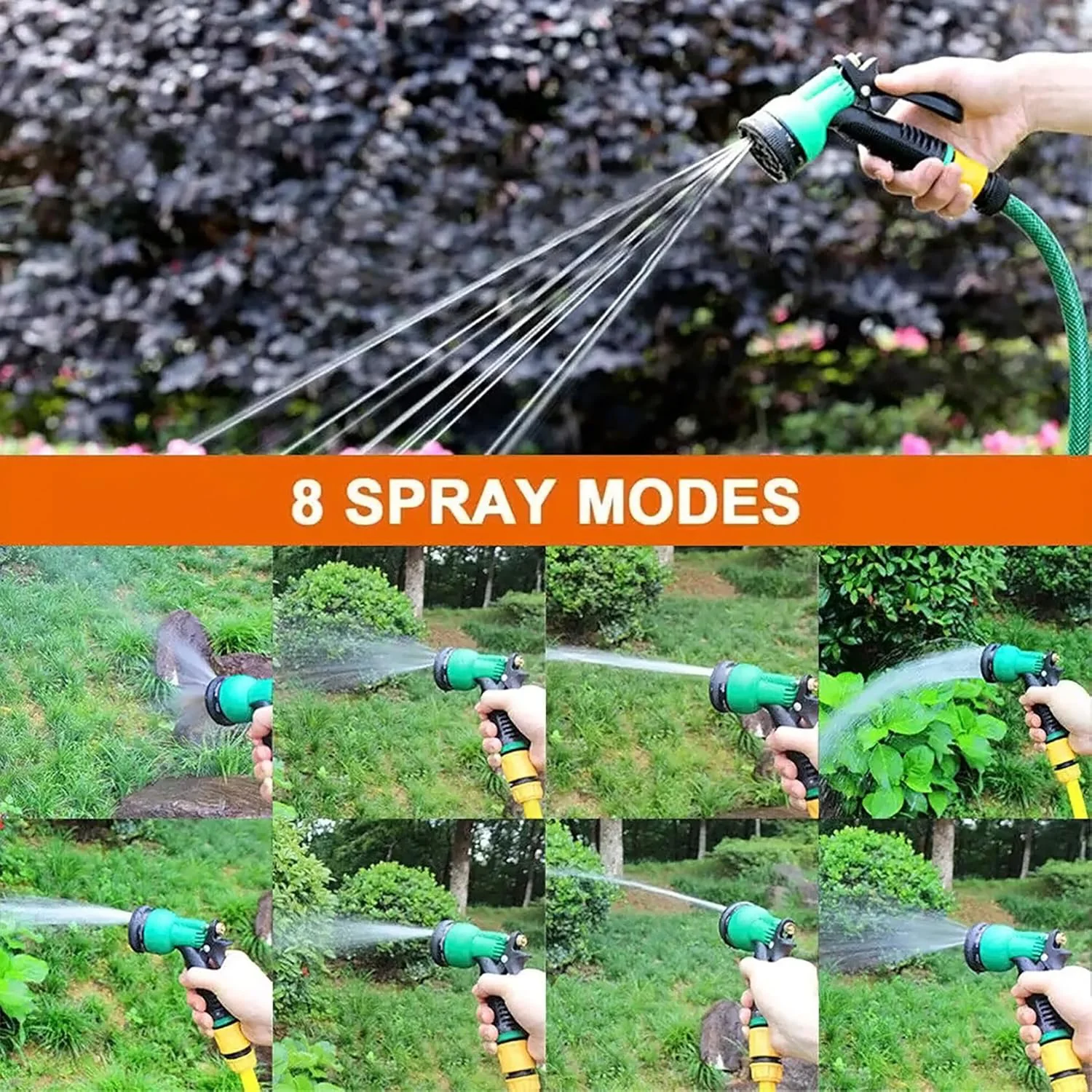Garden Hose Spray Nozzle – Multi-Pattern Trigger Watering Gun - Image 8