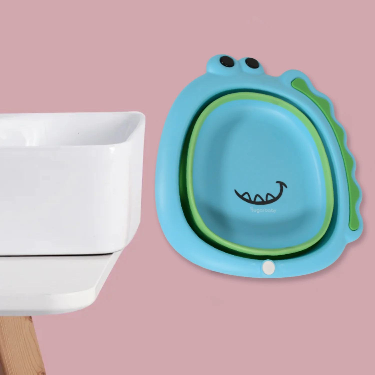 Foldable Baby Wash Basin – Space-Saving Frog Design | Bath Verse - Image 7