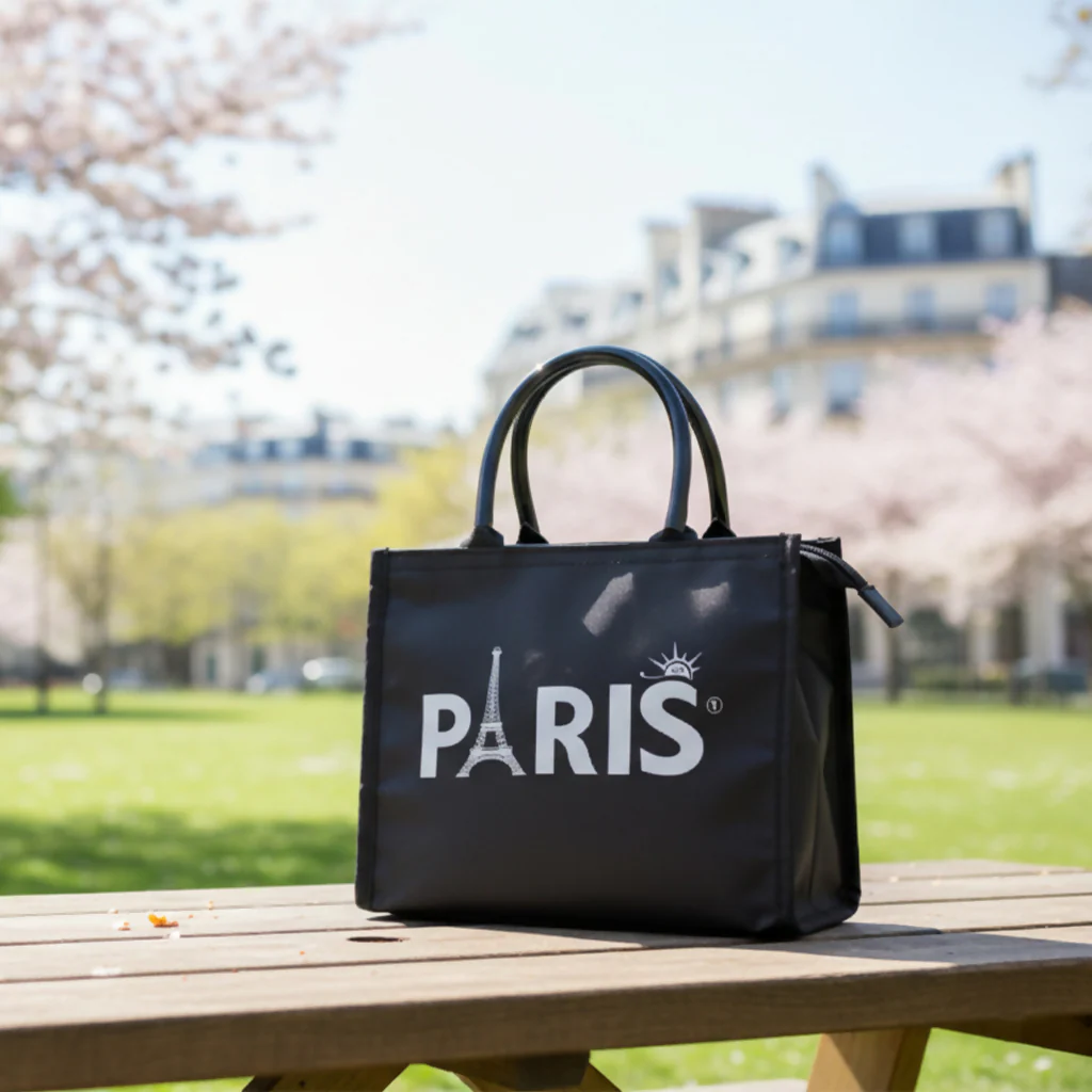 Paris Reusable Shopping Bag – Foldable Eco-Friendly Tote - Image 2