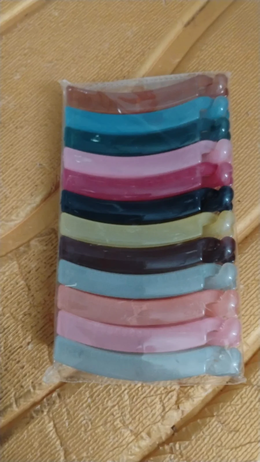 Banana Hair Clips Set – 12 Vibrant Multicolor Clips with Strong Grip - Image 7