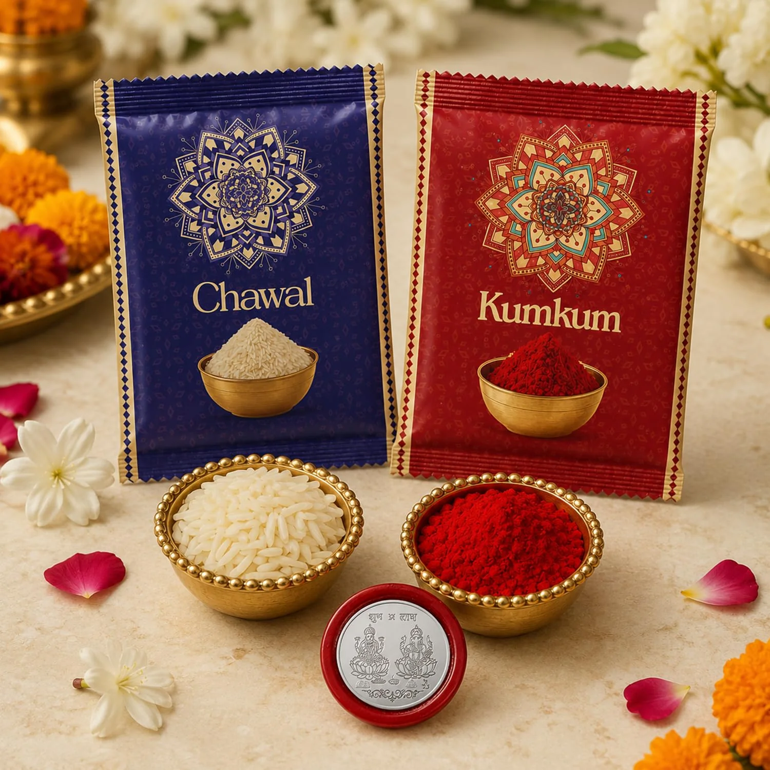 Round Multicolor Rakhi – Chocolate Gift Set for Brother Combo | Raksha Bandhan | Gift - Image 4
