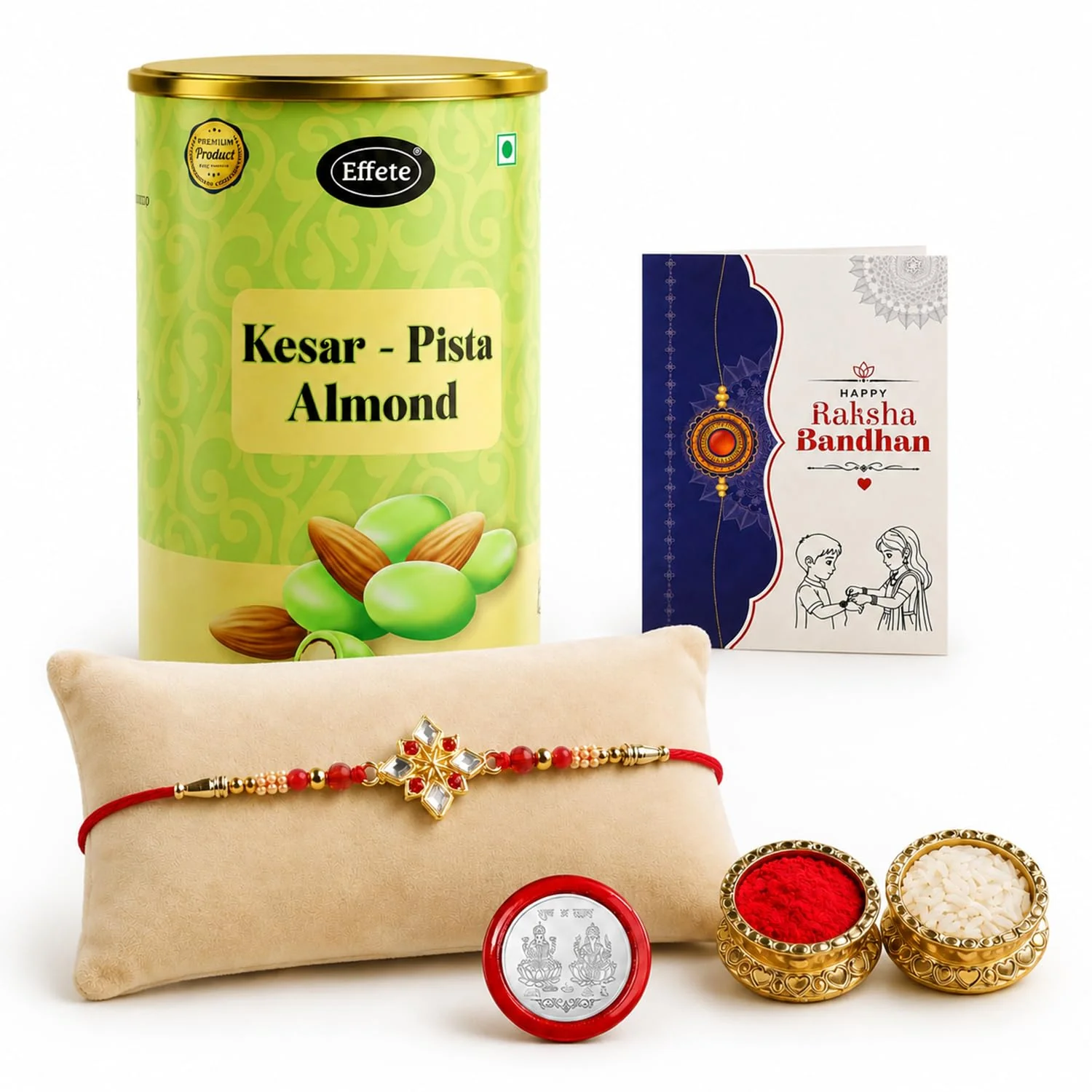 Square Multicolor Rakhi – Chocolate Gift Set for Brother Combo | Raksha Bandhan | Set - Image 4