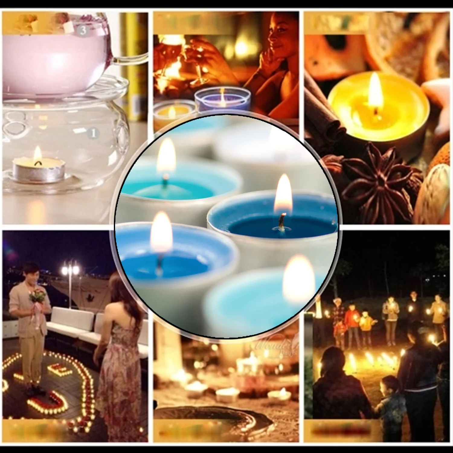 Tea Light Candles Set – 20 Multicolor Flameless Candles - Image 7