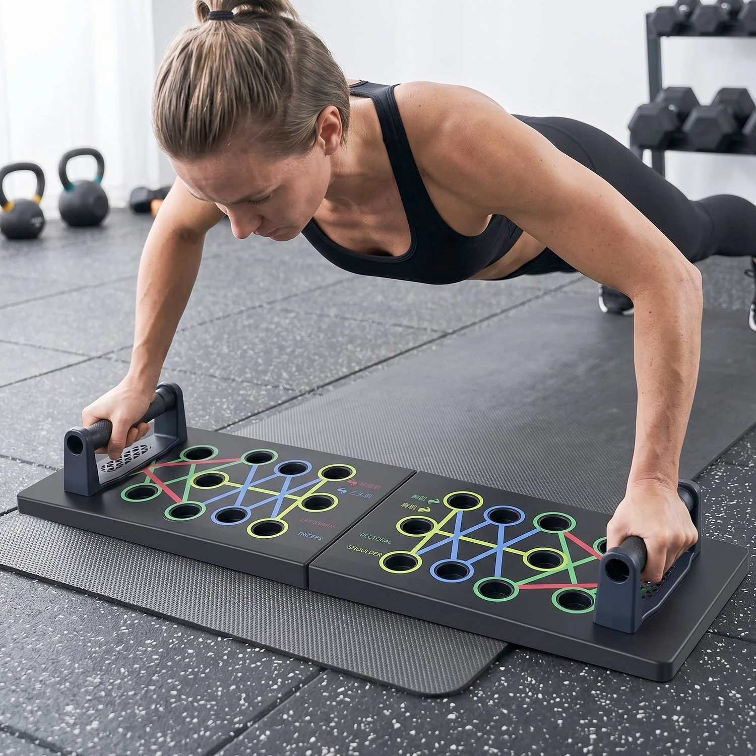 Multifunction Foldable Push Up Board – Space-Saving Upper Body Trainer - Image 8