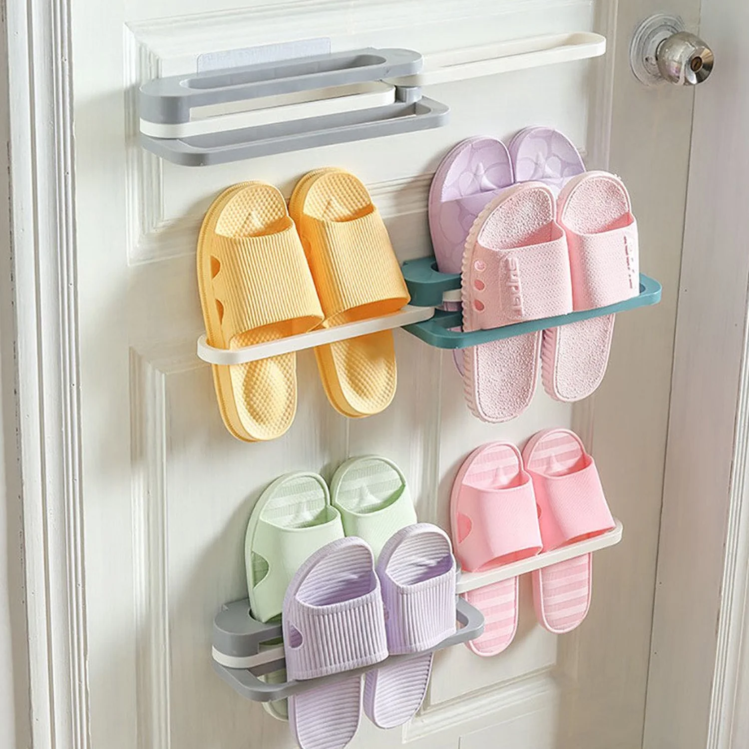 Folding Shoe Rack – Space-Saving Slipper Organizer | FreshAura Homeware - Image 4