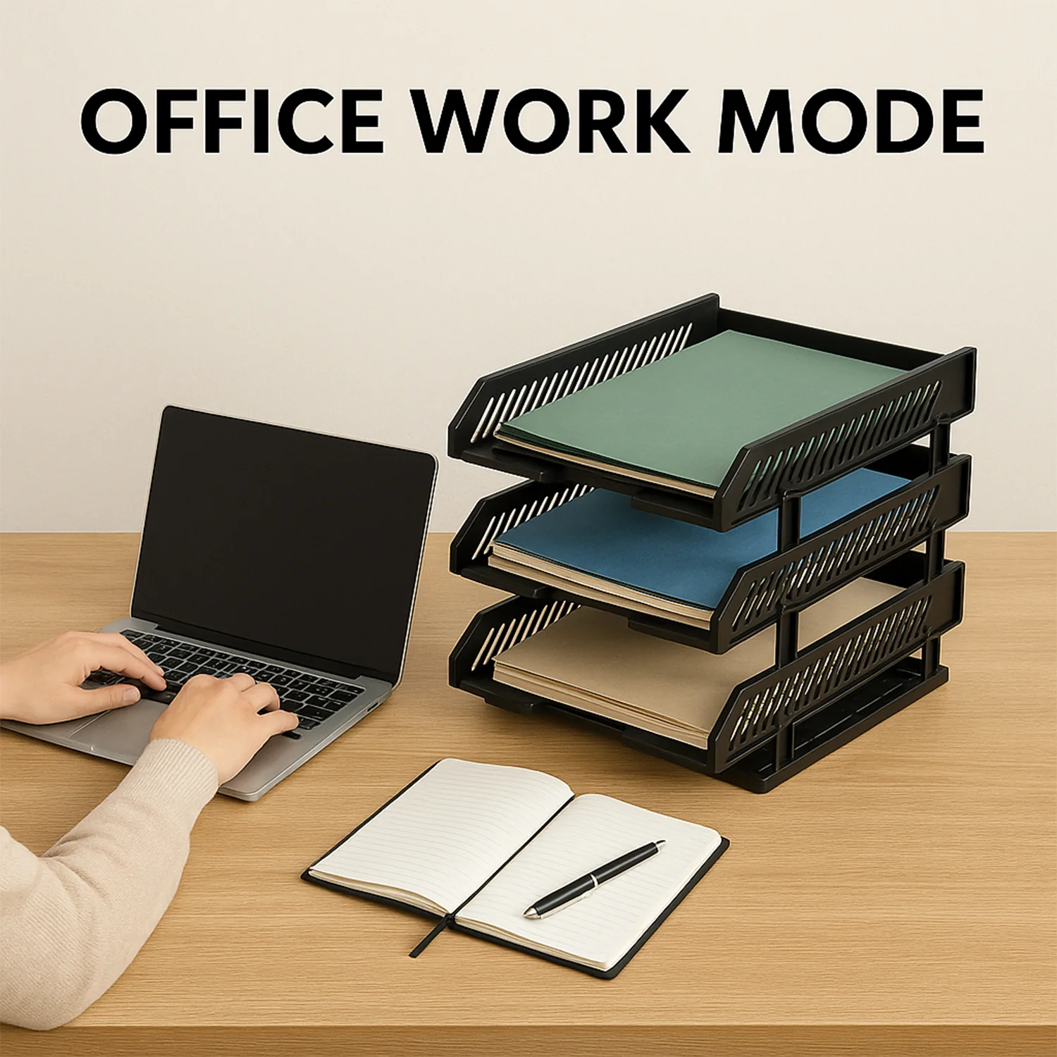 Office File Rack – 4-Layer Desktop Storage with Drawers | FiloDesk - Image 6