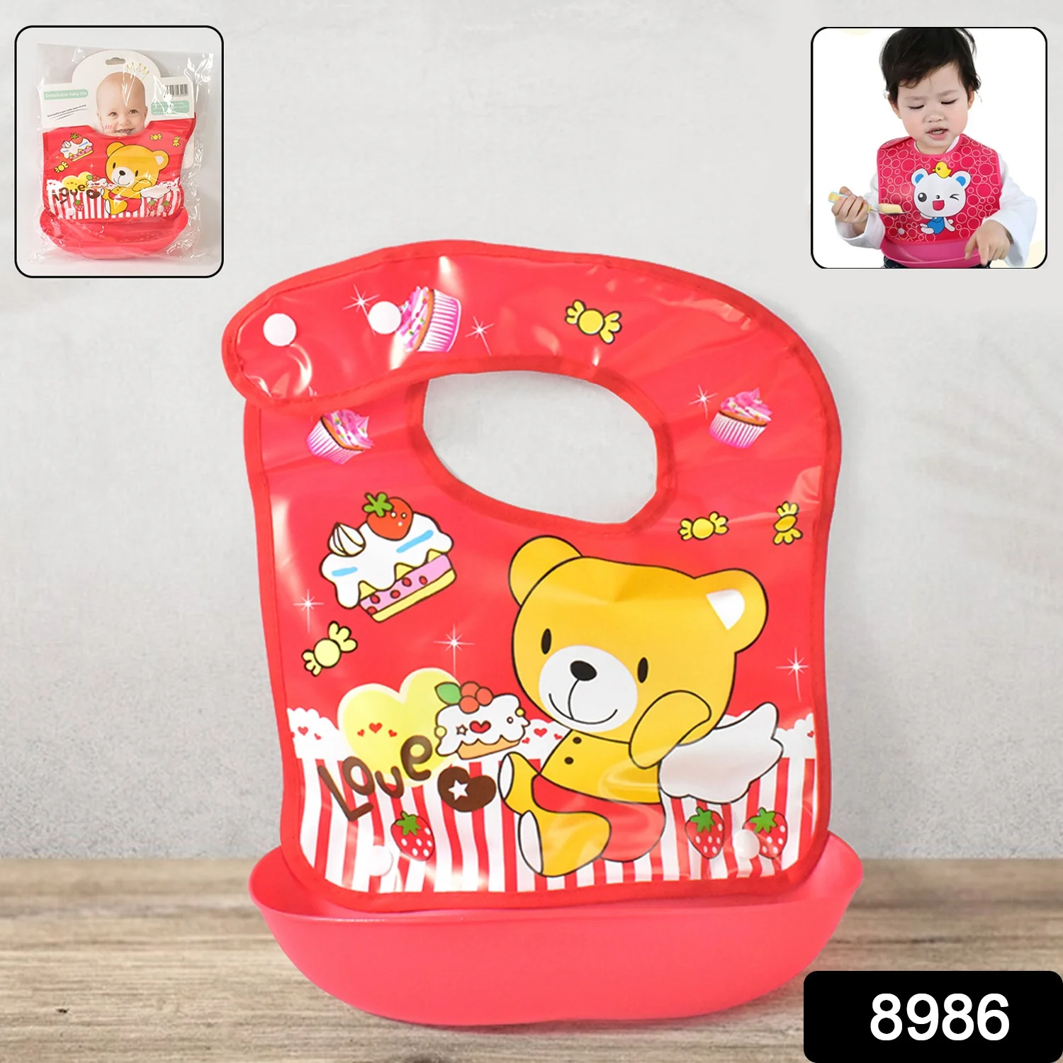 Waterproof Baby Bib – Soft, Reusable & BPA-Free Protection - Image 2