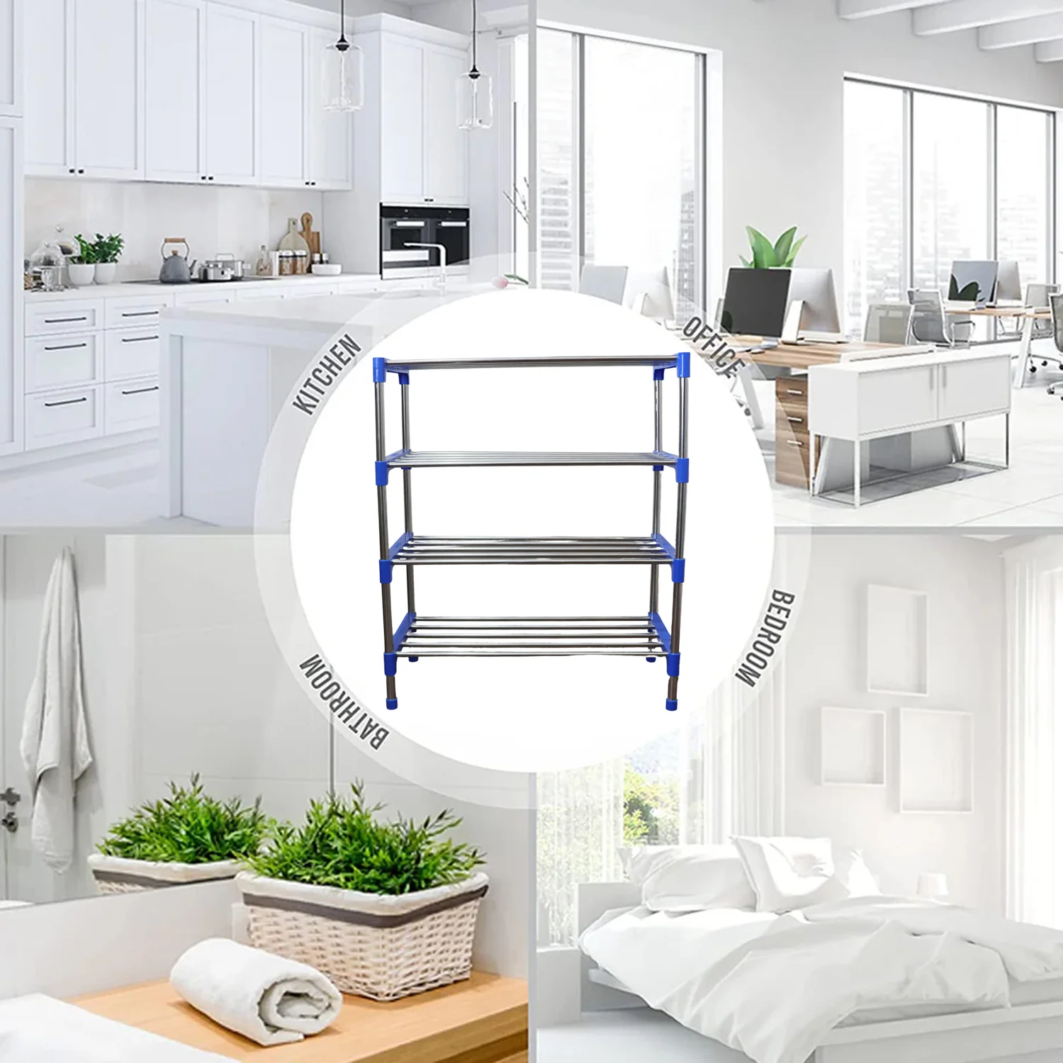 4-Layer Shoe Rack Organizer – Durable Stainless Steel Storage - Image 3
