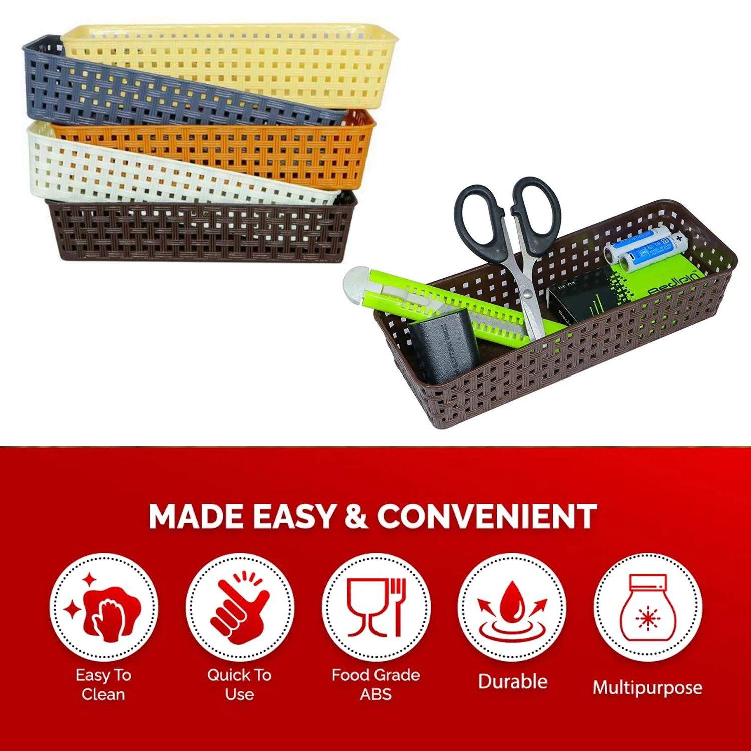 Desk Organizer Tray – 6-Piece Multipurpose Storage | VoltDesk - Image 7