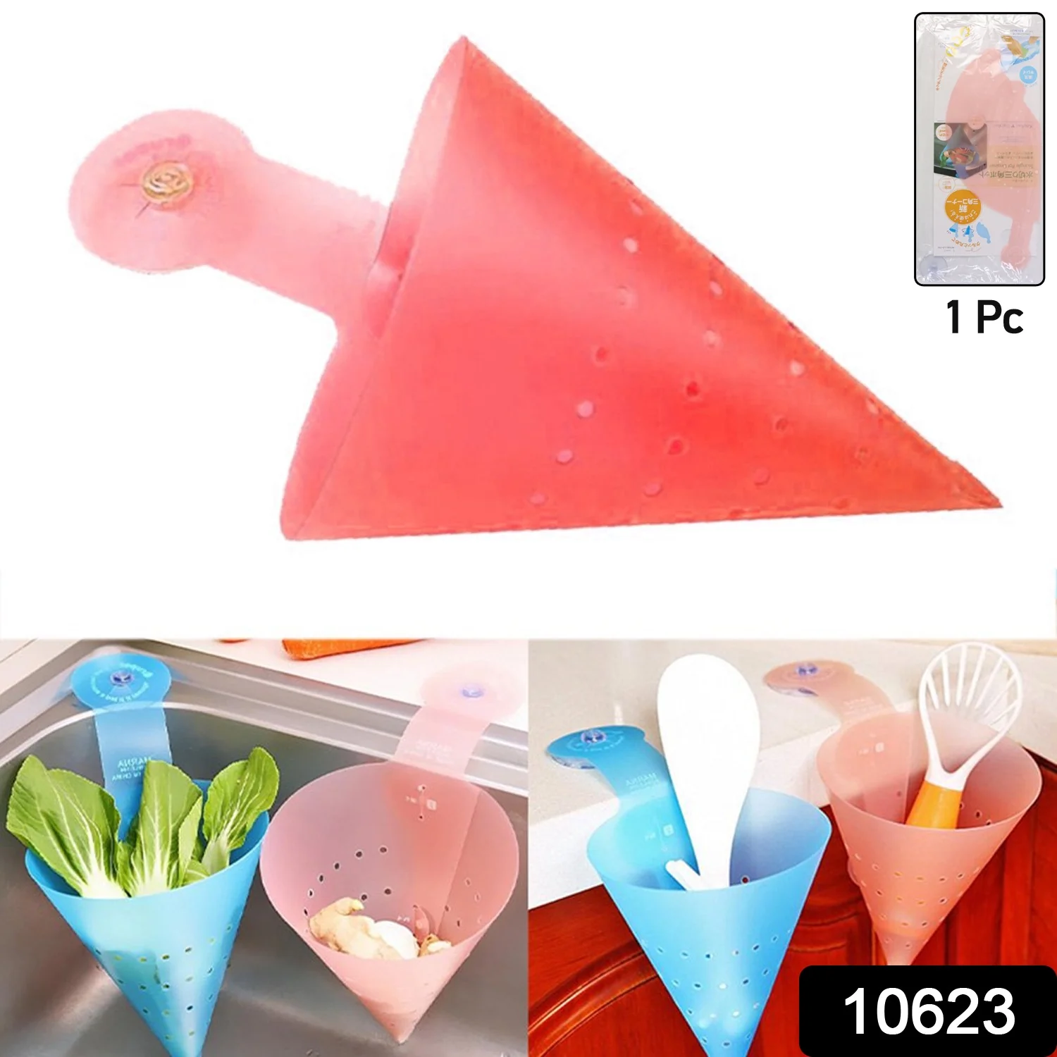 Hanging Sink Corner Strainer – Space-Saving Kitchen Organizer - Image 2