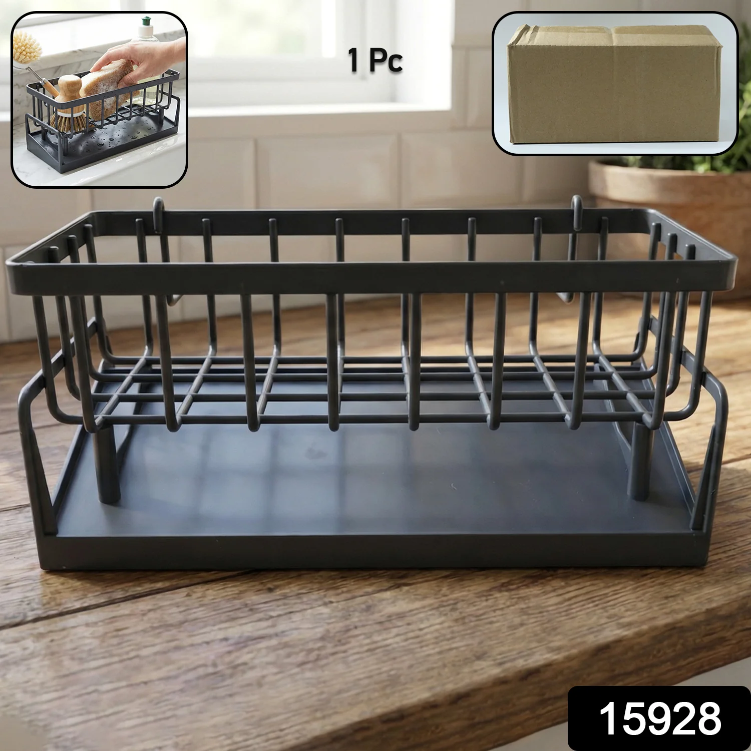 Plastic Bathroom Storage Rack – Multipurpose Shower Organizer - Image 2